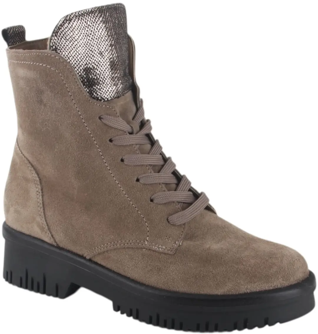 Waldlaufer Veterboot 934806 200 876 Taupe Storm Brons Wijdte H