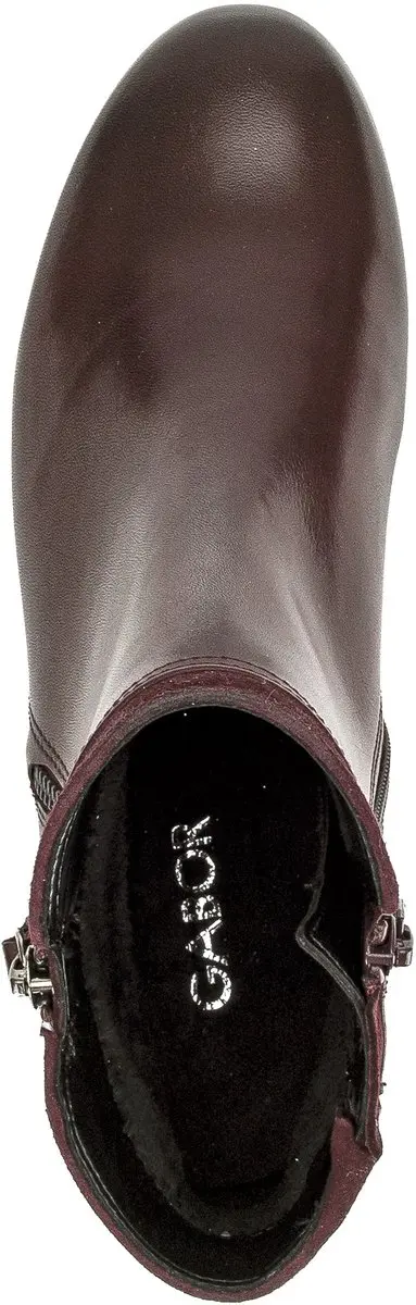 Gabor Dames Enkellaarsjes 6536 5 - Bordo - Maat 40