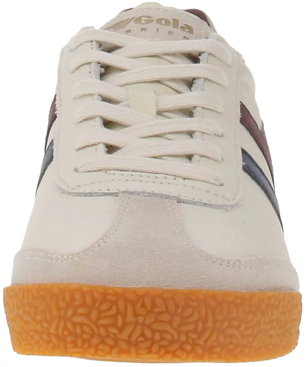 Gola Harrier Leer Herensneaker - Off White/Navy/Burgundy - afbeelding 6 van 6