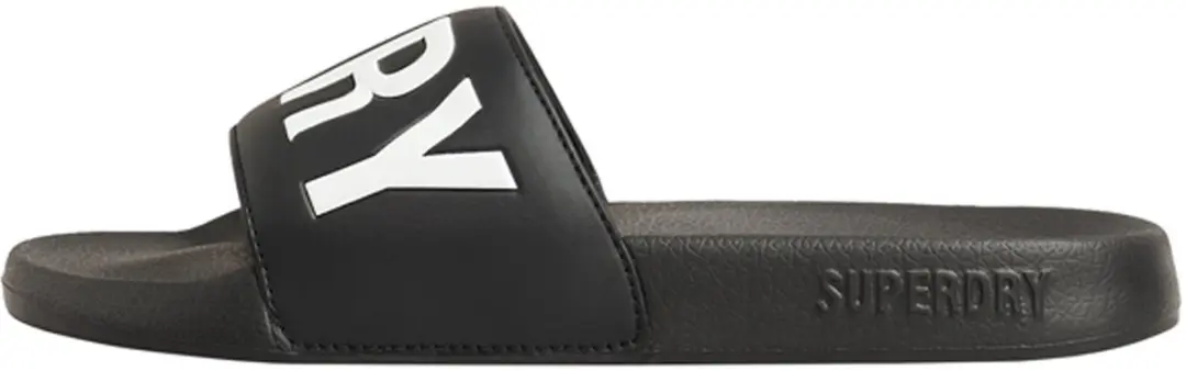 Superdry Code Core Badslippers Dames - 36/37 - Black/White - afbeelding 3 van 5