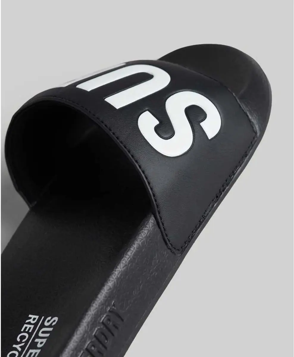 Superdry Code Core Badslippers Dames - 36/37 - Black/White - afbeelding 4 van 5