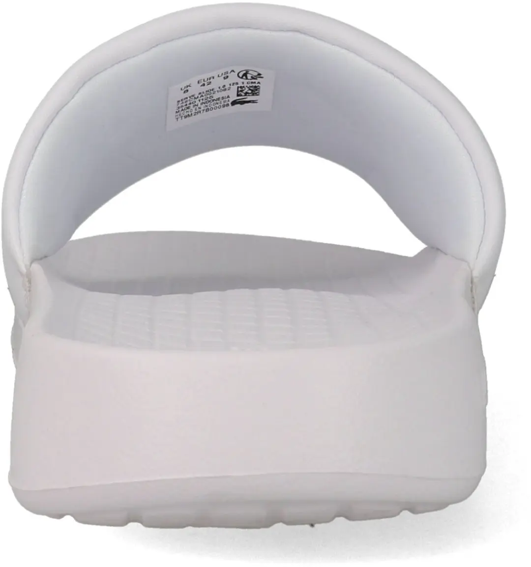 Lacoste Serve Slide 1.0 125 1 CMA Heren Slippers - Wit/Groen - afbeelding 5 van 6