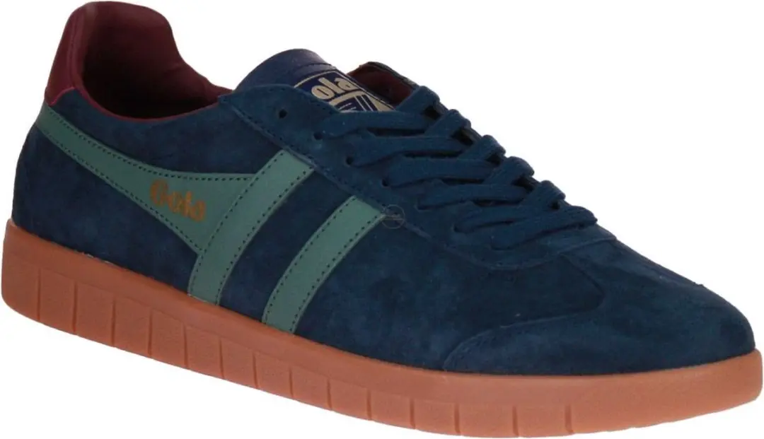 Gola Hurricane Suede Sneaker 45 - Navy/Sage - afbeelding 3 van 6