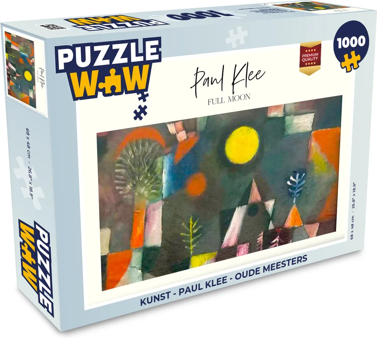 PuzzleWow Paul Klee Oude Meesters Legpuzzel 1000 Stuks - Multicolor