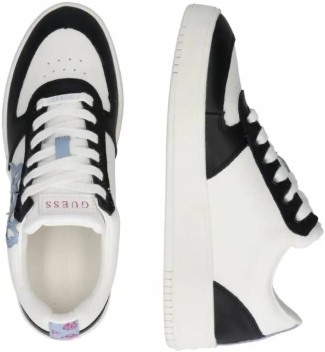 Guess Damessneakers SIDNY Wit/Zwart Logo, EU 41