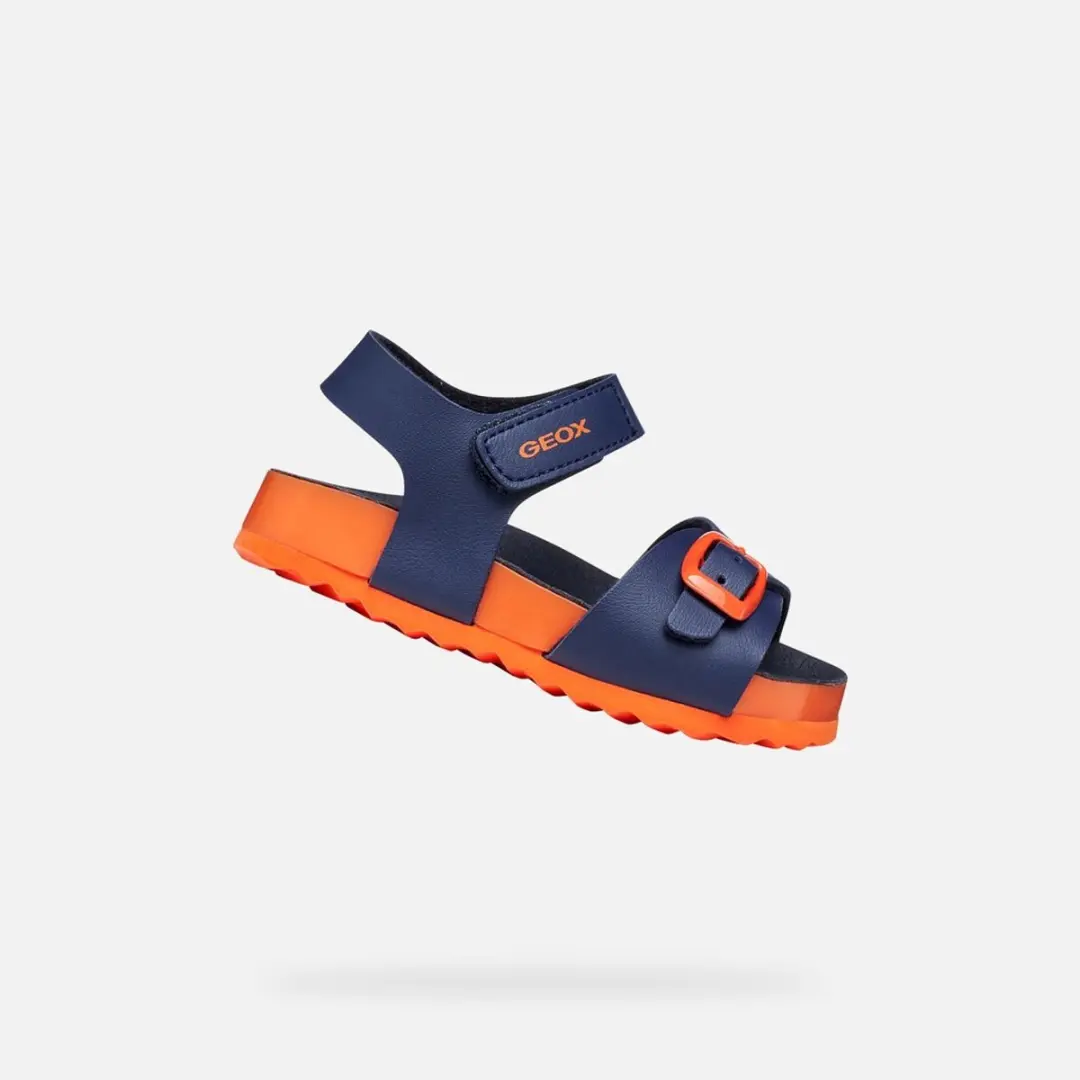 GEOX SANDAL CHALKI PEUTERJONGENS Sandalen