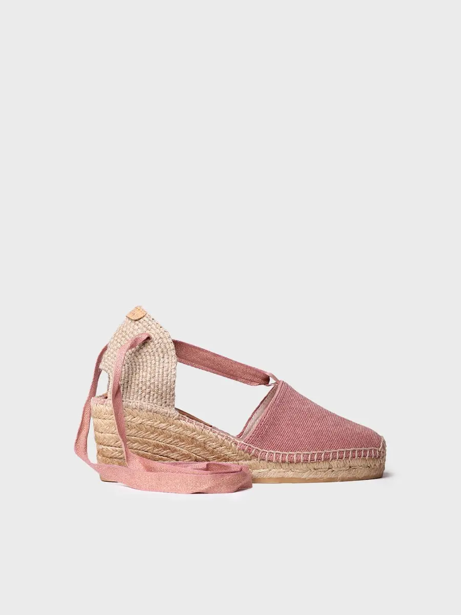 Espadrilles voor dames in effen kleuren