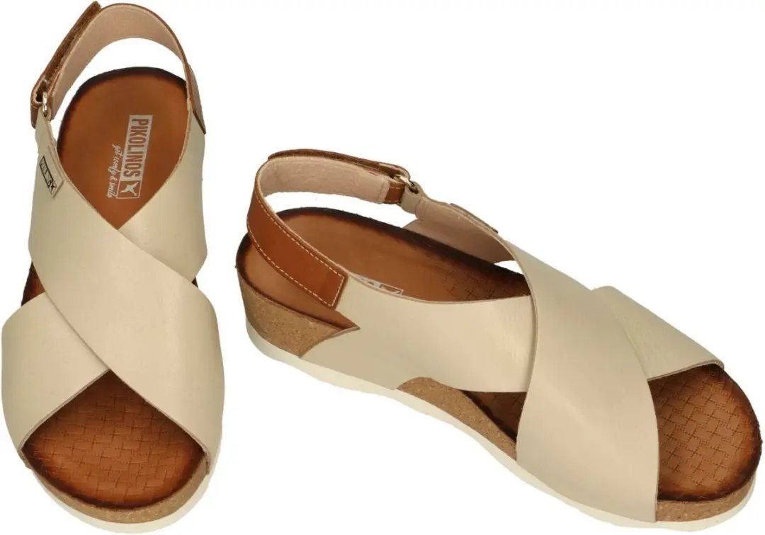 Pikolinos Mahon W9E-0912 Dames Sandalen - 38 - Crème