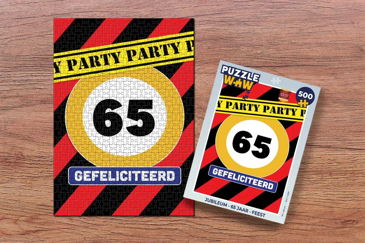 PuzzleWow Jubileum Legpuzzel 500 Stuks - Multicolor