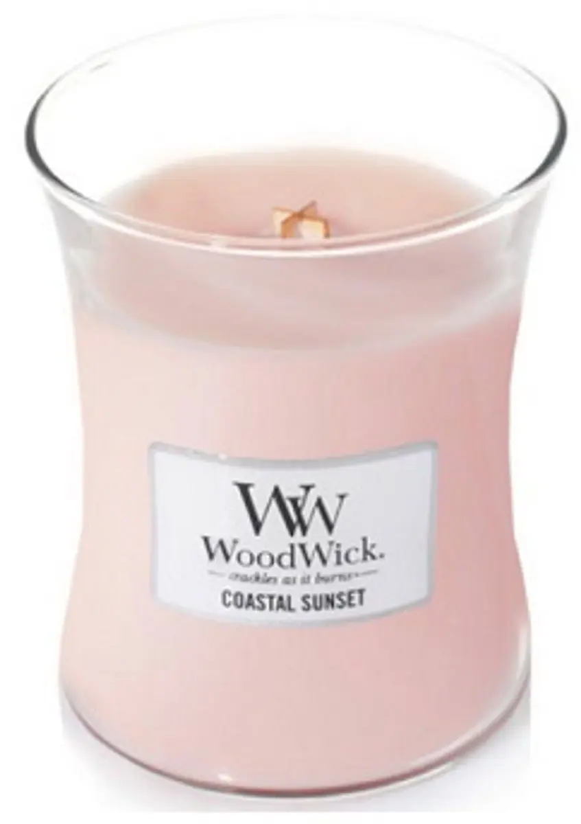 Woodwick Hourglass Medium Geurkaars Coastal Sunset - 60 Branduren - afbeelding 5 van 5