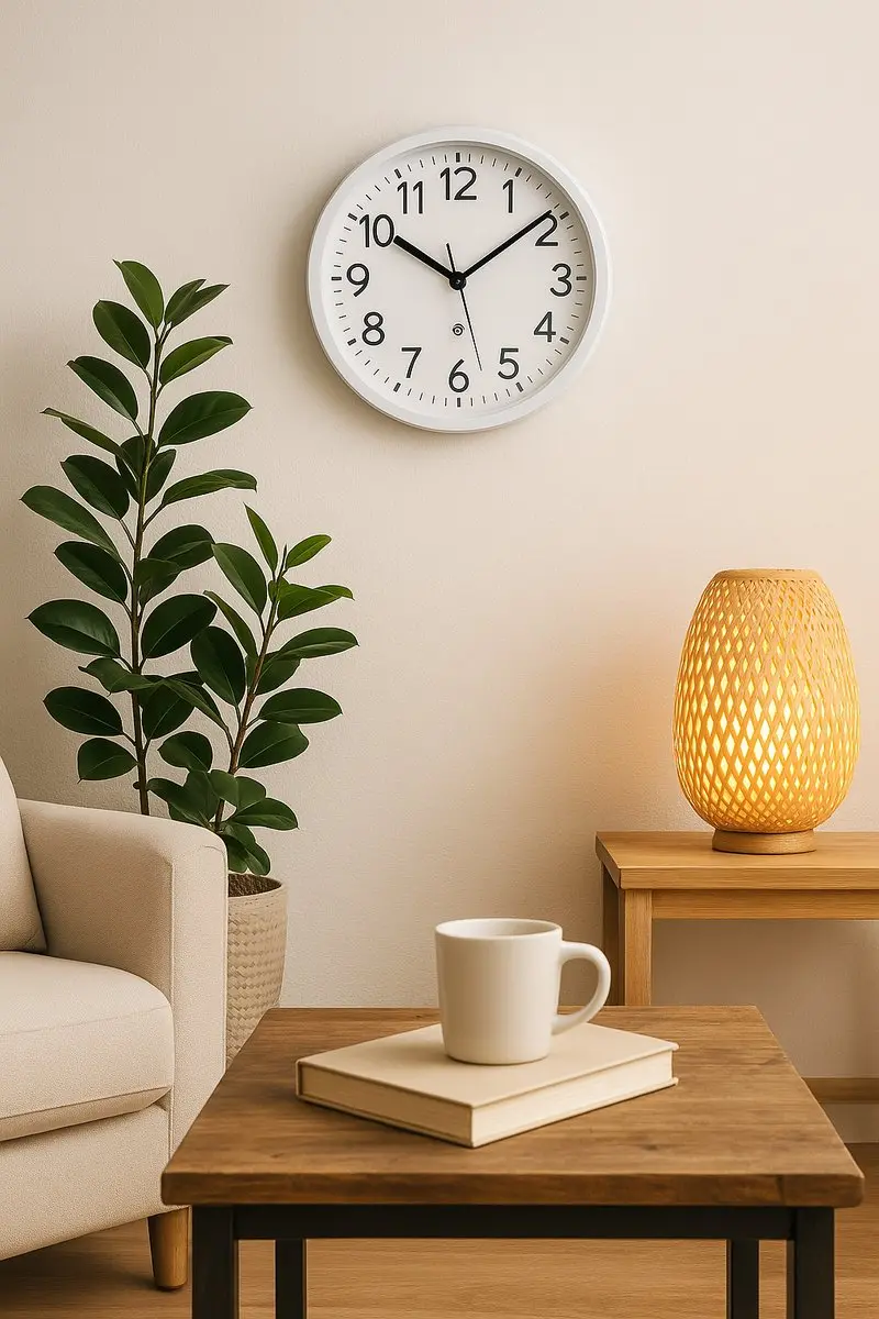Nedis Wandklok CLWA105WT - 22cm - Wit