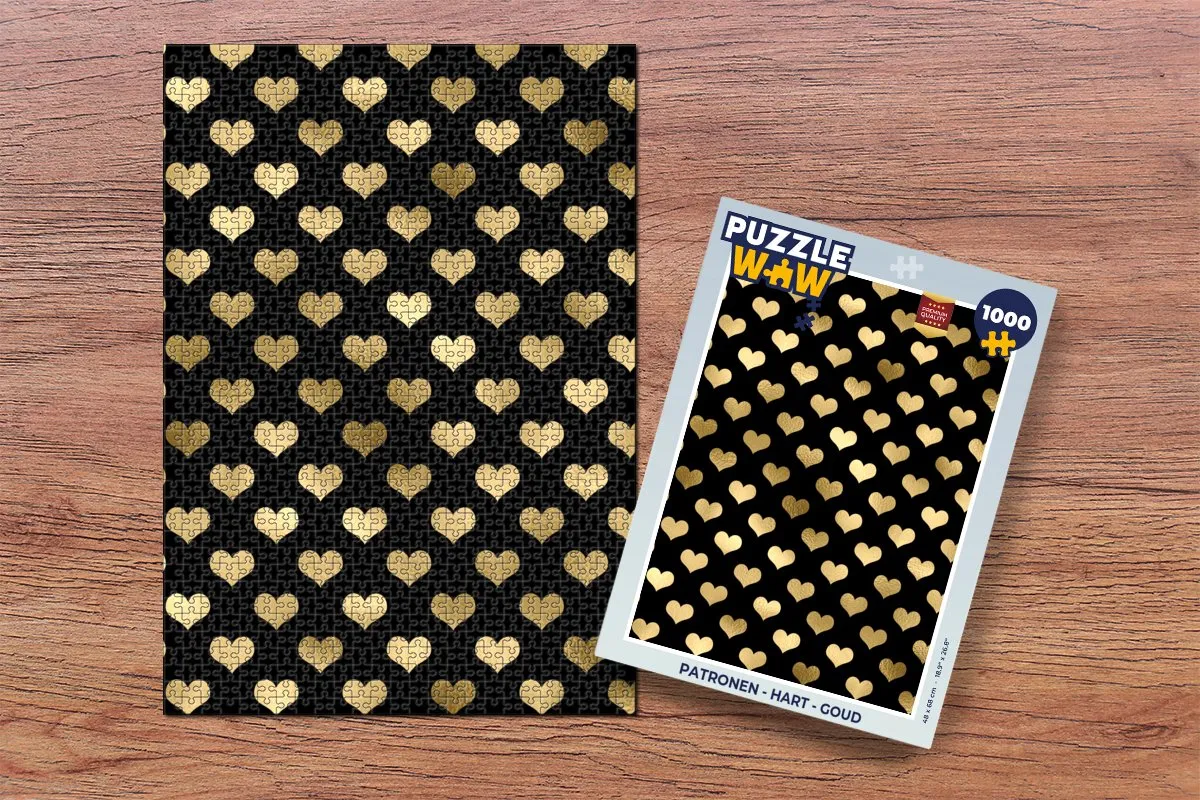 PuzzleWow Legpuzzel Hart 1000 Stuks - Multicolor