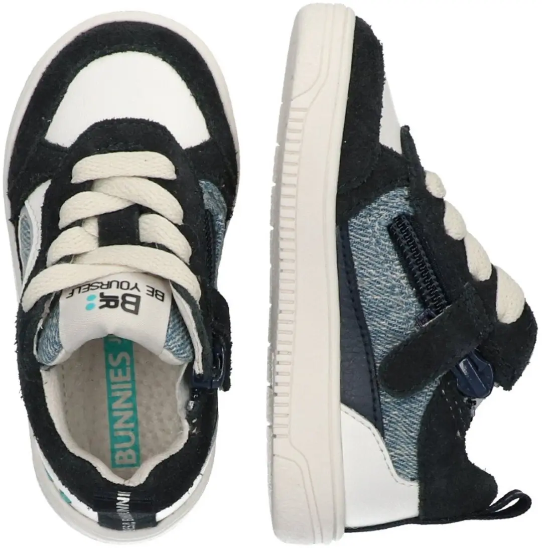 BunniesJR 225251-420 Jongens Lage Sneakers - Blauw/Wit - afbeelding 5 van 6