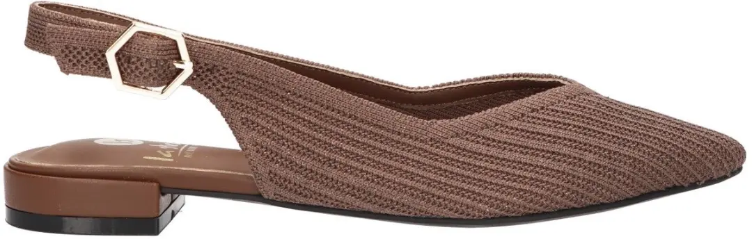 La Strada Slingback Bruin Knitted