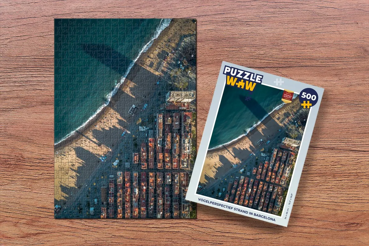 PuzzleWow Legpuzzel Barcelona Architectuur 500 Stuks - Multicolor