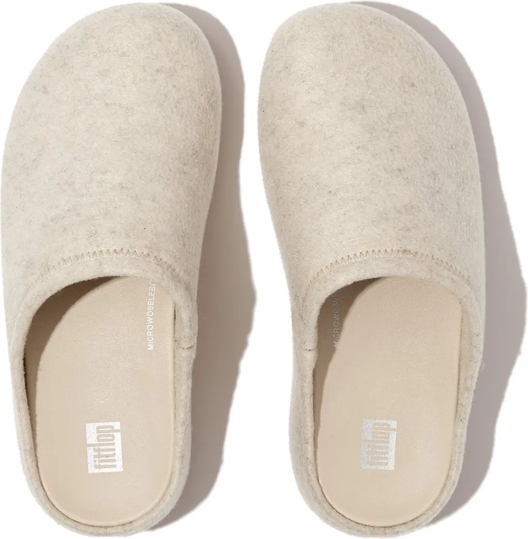 FitFlop Shuv Cushy Vilten Clogs 37 - WIT