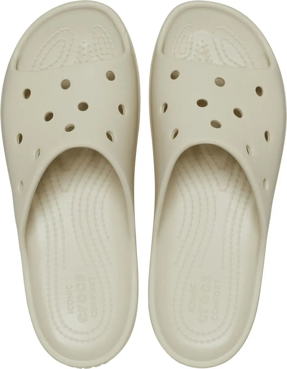 Crocs Classic Platform Instappers Dames 39.5 - Beige - afbeelding 5 van 6