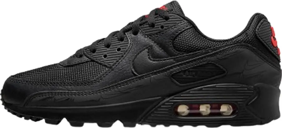 Nike Air Max 90 Black Red Reflective maat 40.5