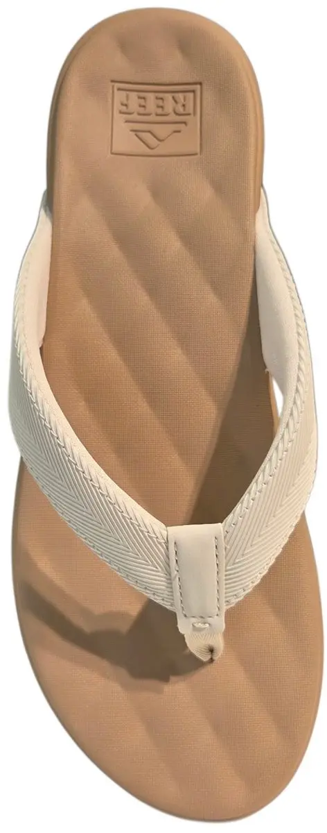 Reef Cushion Melody Teenslipper Dames - 42.5 - Bruin/Wit - afbeelding 3 van 6