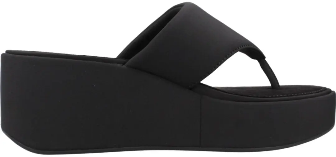 FitFlop Wedge Toe-Post Sandalen Dames - Zwart - afbeelding 2 van 6