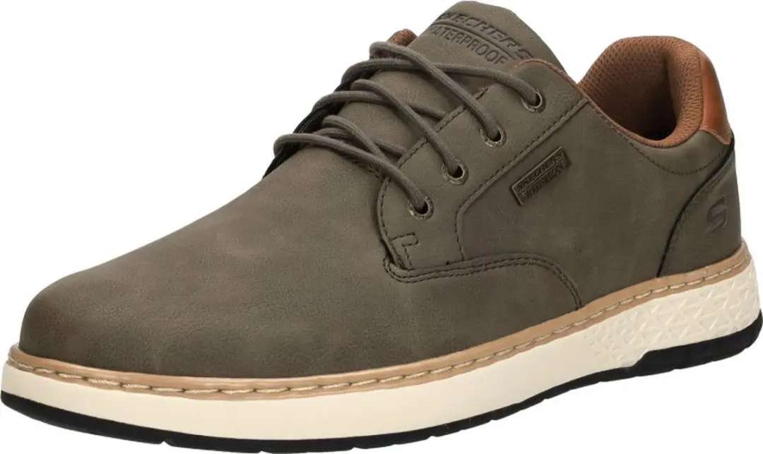 Skechers Garlan Pryor Heren Veterschoenen - Olive - afbeelding 3 van 6