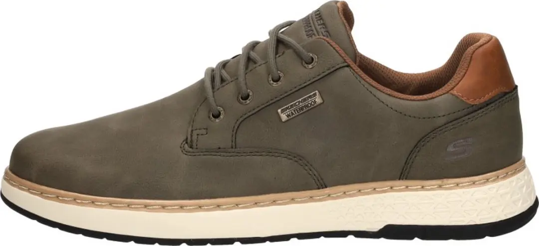 Skechers Garlan Pryor Heren Veterschoenen - Olive - afbeelding 2 van 6