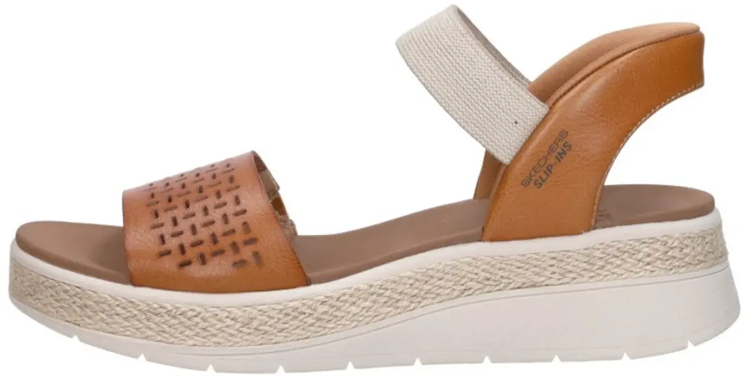 Skechers Slip-ins Bobs Sun Ray - Step Aside - Dames Sandalen - Luggage - afbeelding 3 van 6