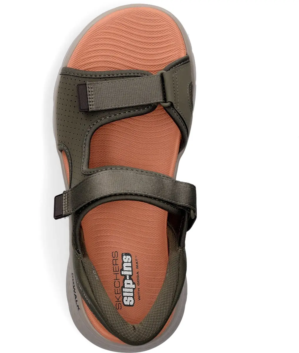 Skechers GO WALK FLEX SANDAL-EASY ENTR Heren Sandalen - Olijf