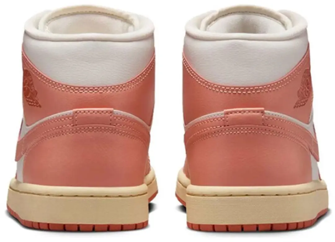 Nike Air Jordan 1 Mid Dames - Roze/Wit - afbeelding 5 van 6