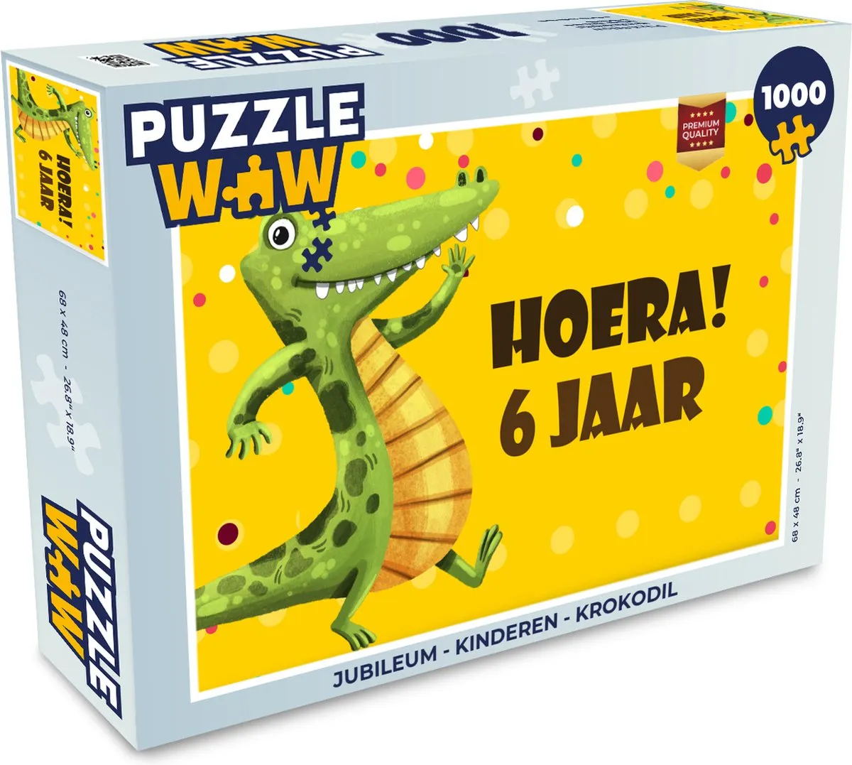 PuzzleWow Jubileum Legpuzzel 1000 Stuks - Multicolor