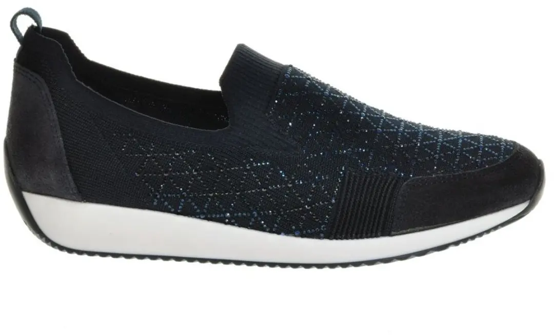 Ara Loafer Blauw Glitter maat 35