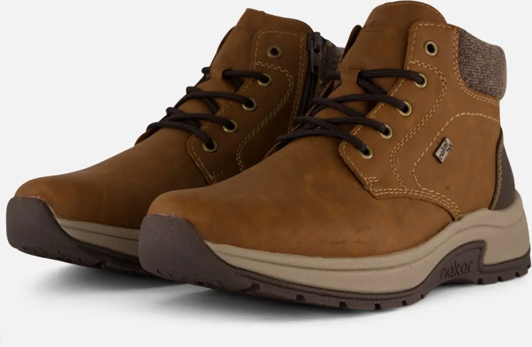 Rieker Veterboots bruin Leer