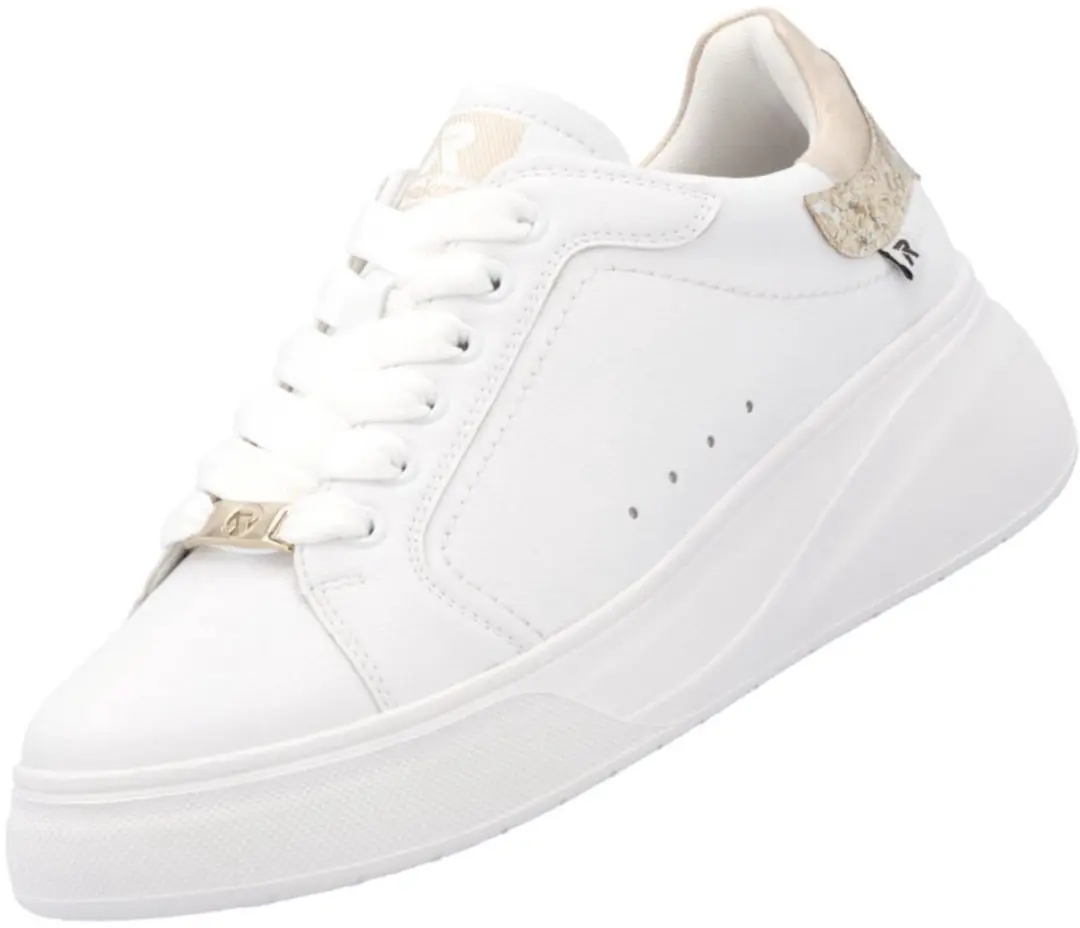 Rieker dames leren sneaker wit