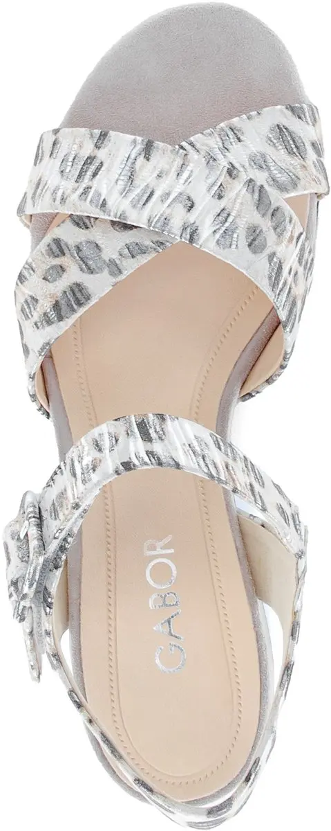 Gabor Sandalen 38.5 - Wit Grijs Combi - afbeelding 3 van 6