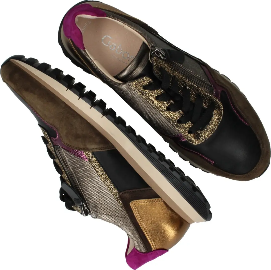 Gabor Sneakers 378 Dames - Zwart Suede - afbeelding 6 van 6