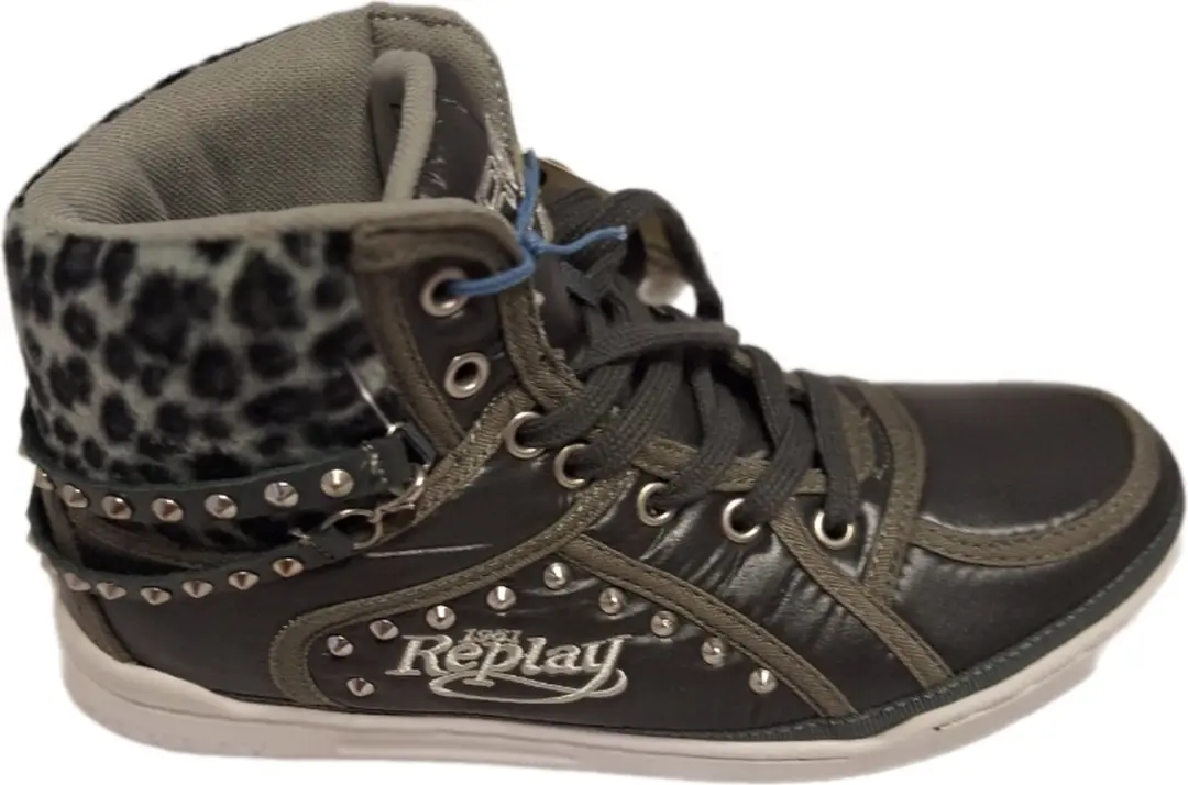 REPLAY-SNEAKER-THELMA-LEER-DRK/GREY-40