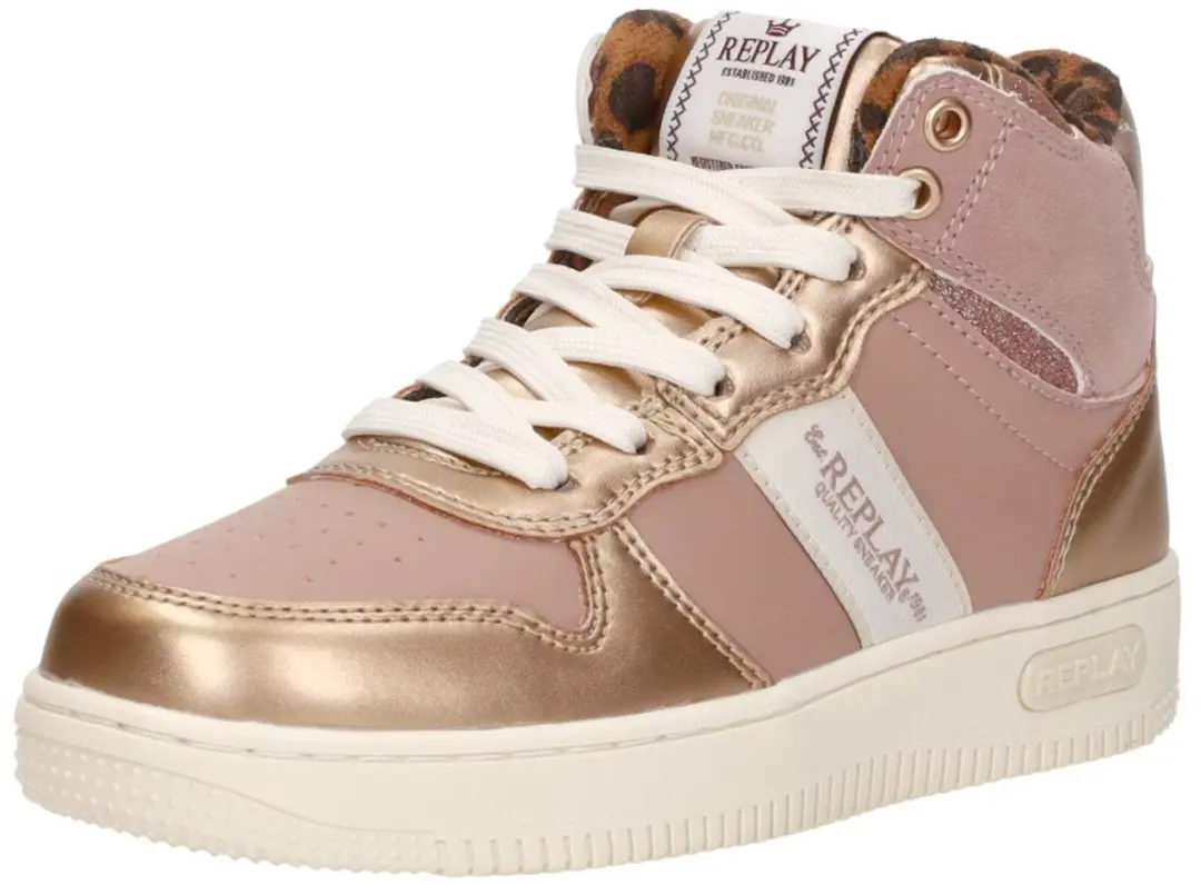 Replay Epic Jr Boot Girl 4 Sneakers - Rosegoud - Maat 31 - afbeelding 4 van 6