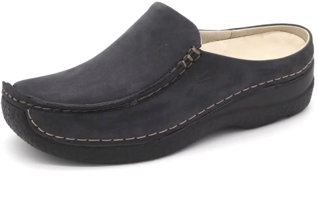 Wolky Dames Slipper Seamy Slide 0625015-800 Donkerblauw