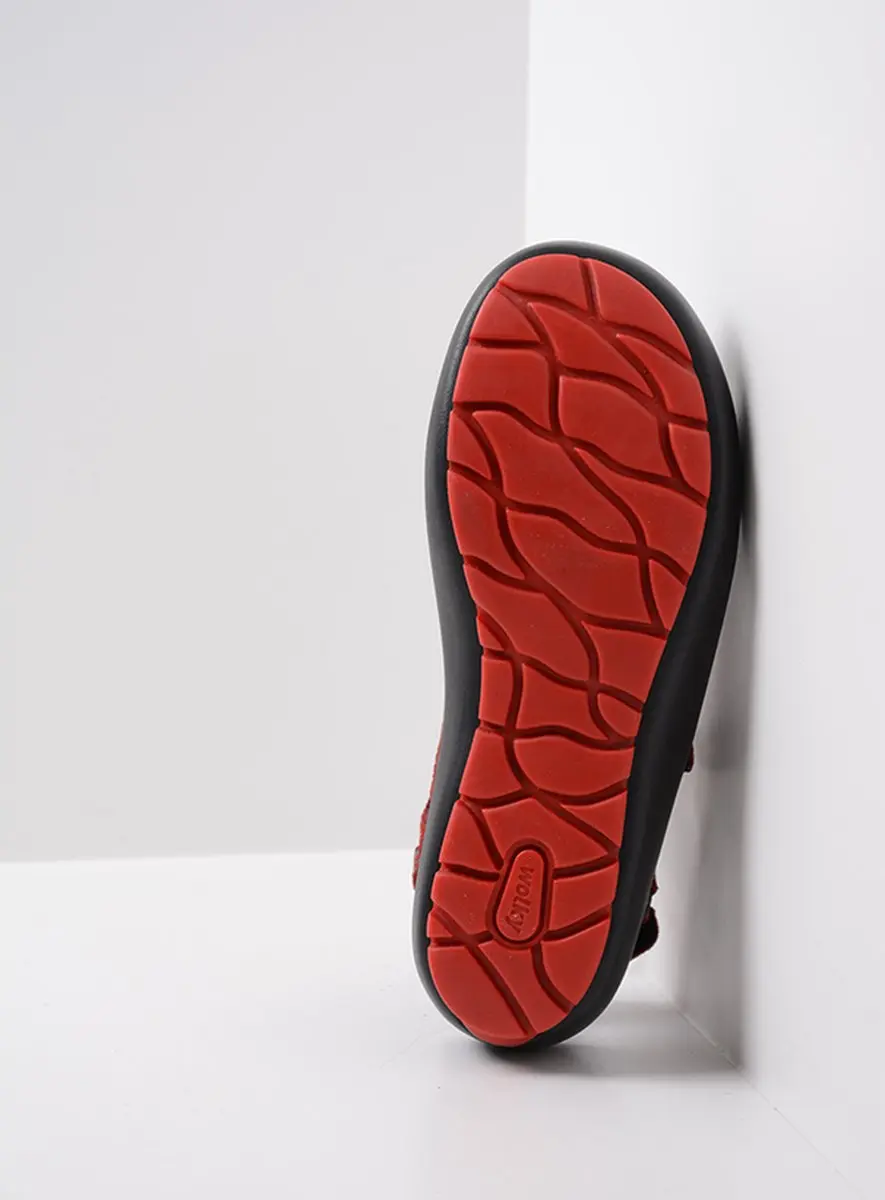 Wolky Brasilia Sandalen Rood Leer - 37 - afbeelding 6 van 6