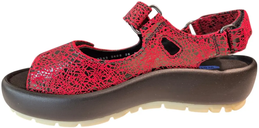 Wolky Brasilia Sandalen Rood Leer - 37 - afbeelding 4 van 6