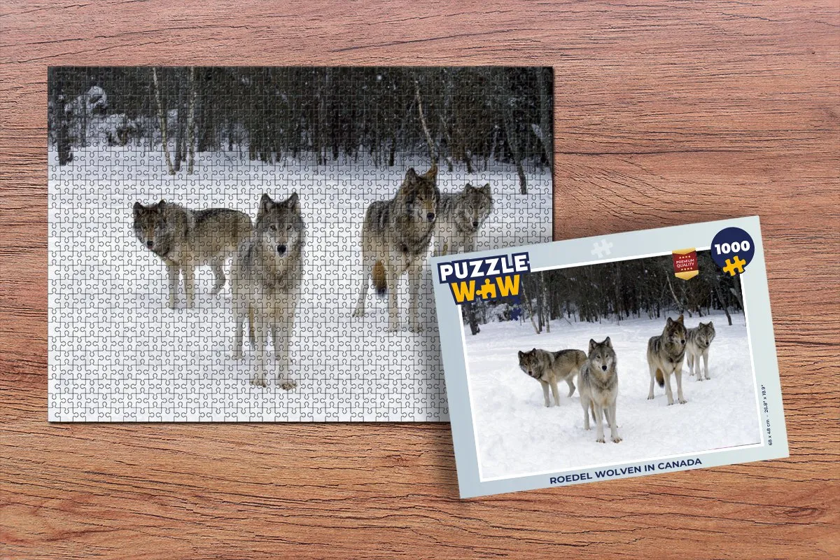 PuzzleWow Sneeuw Canada Legpuzzel 1000 Stuks - Multicolor