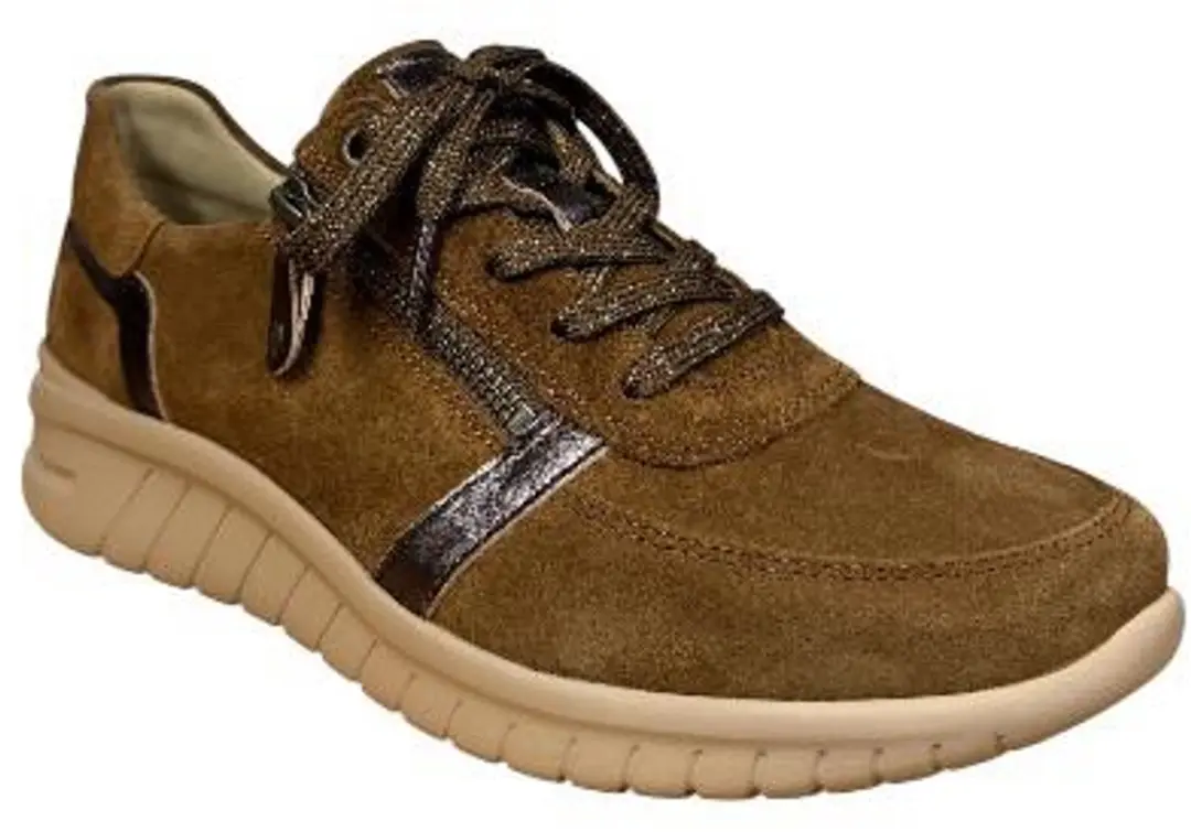 Hartjes VTR Rits Suede 9201 - Cognacbruin 41.5