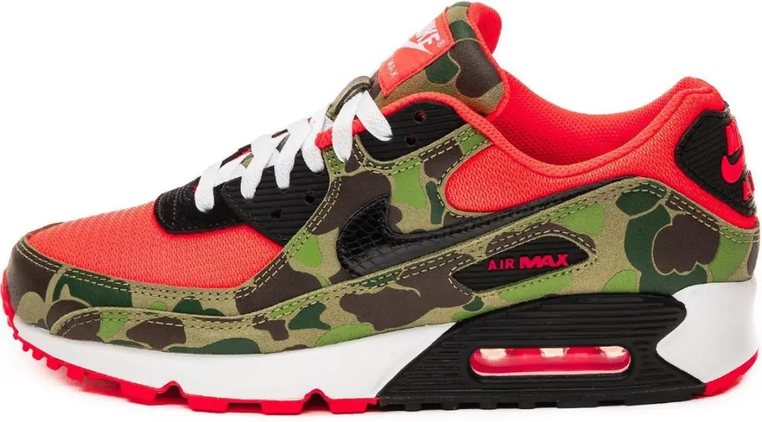 Nike Air Max 90 SP, Infrared/Black Duck Camo, CW6024 600, EUR 36