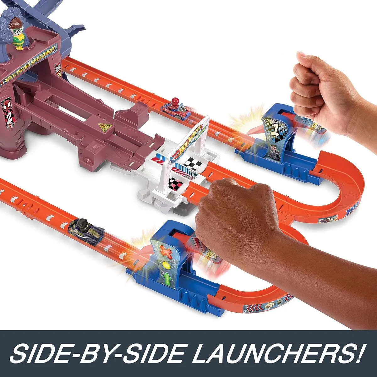 Hot Wheels RacerVerse Spider-Man Racebaan - Meerkleurig
