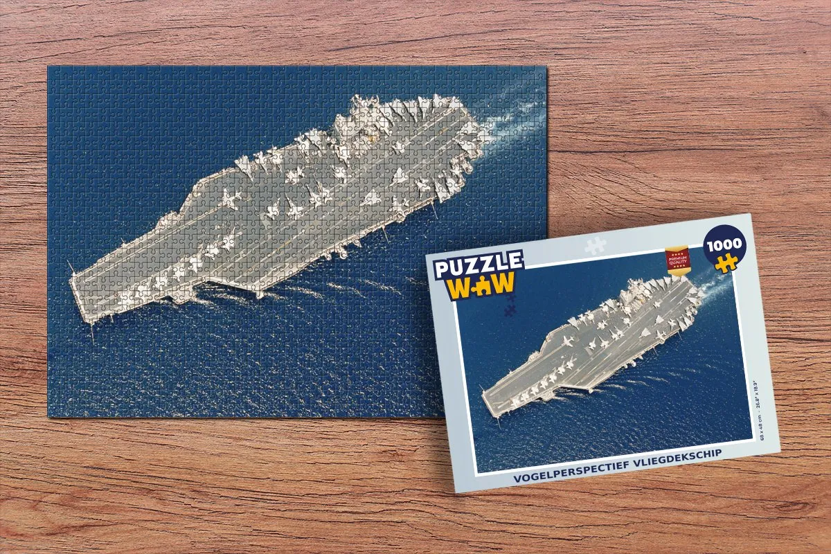 PuzzleWow Vliegdekschip Legpuzzel 1000 Stuks - Multicolor