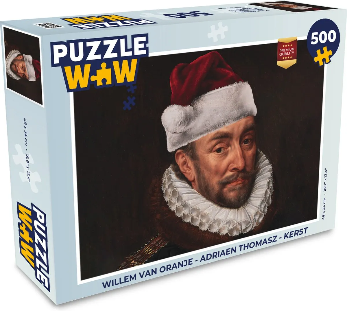 PuzzleWow Willem van Oranje Legpuzzel 500 Stuks - Multicolor