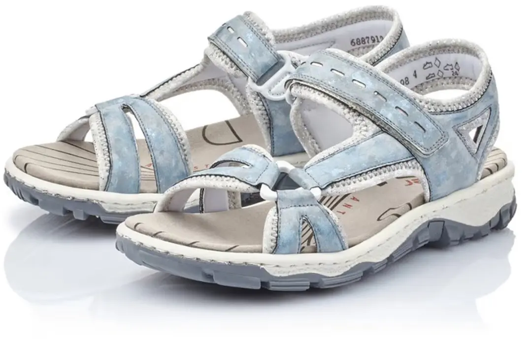 Rieker dames trekking sandalen hemelsblauw Sandalen 68879-12 hemelsblauw