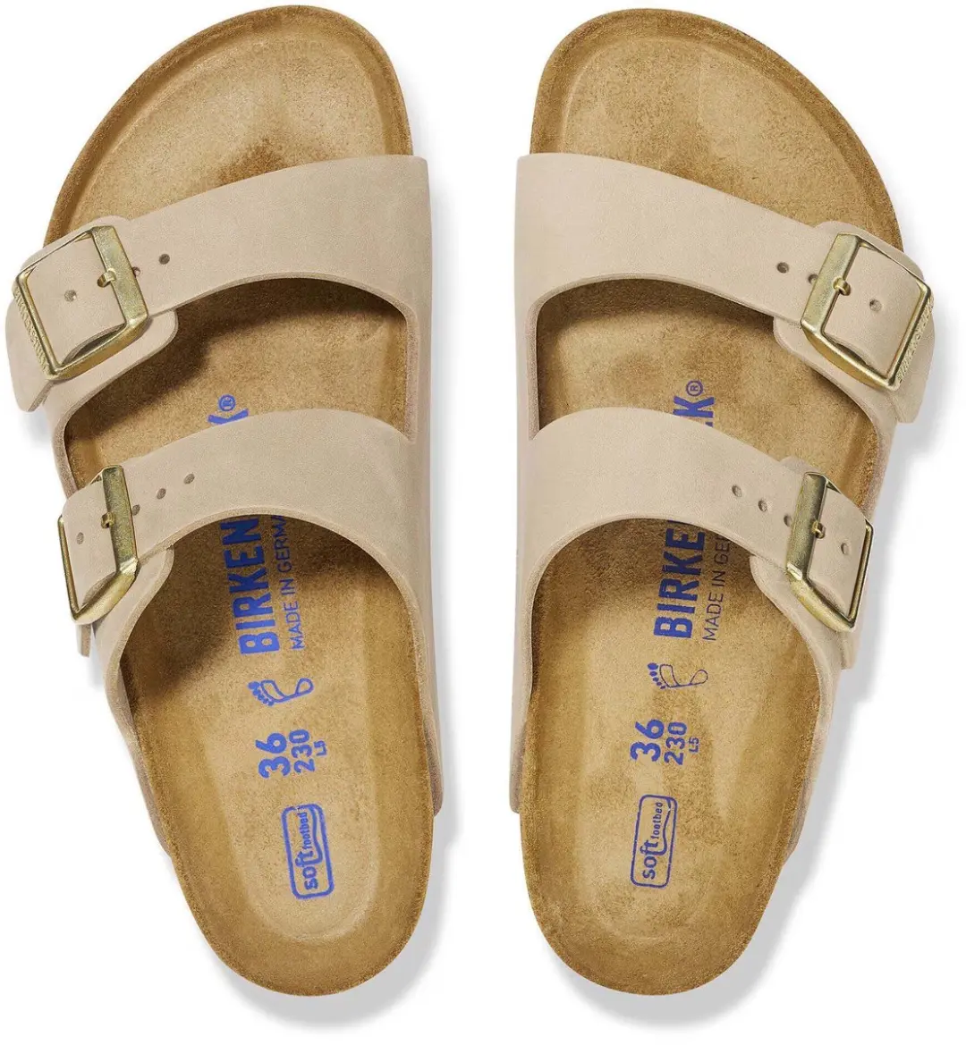 Sandalen Birkenstock Arizona Sfb Nubuck Leer
