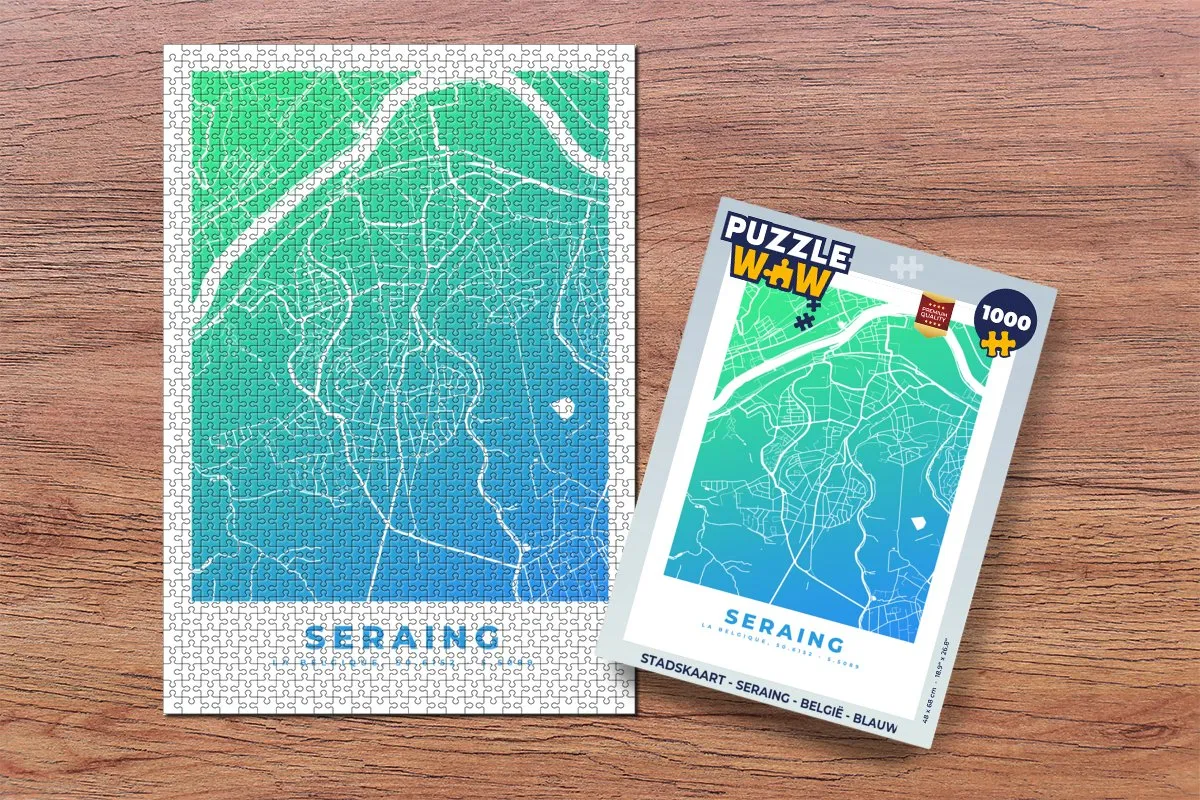 PuzzleWow Seraing Legpuzzel 1000 Stuks - Multicolor