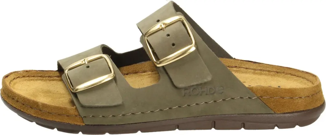 Rohde 5865 61 Slippers Dames - Olijfgroen Leer - 42 - afbeelding 6 van 6